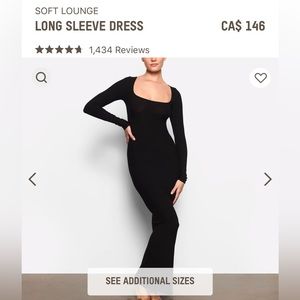 Viral skims dress - long sleeve from the soft lounge collection